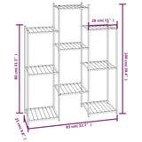 Flower Stand 83x25x100 cm Black Iron 343123