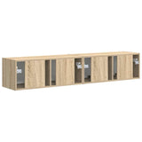 TV Wall Cabinet Wall-mounted 2 pcs Sonoma 78.5 x 31 x 29.5 cm 892214