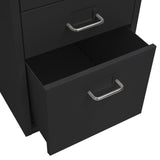 ZNTS Mobile File Cabinet Black 28x41x69 cm Metal 335914