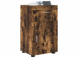 Bathroom Cabinet Set TULUM Smoked Oak 37 x 31.5 x 82 cm 880346