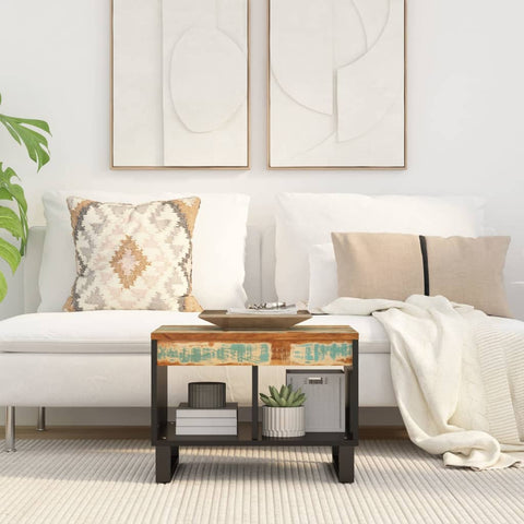 ZNTS Coffee Table 55x50x40 cm Solid Wood Reclaimed 352879