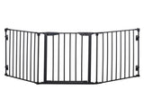 Pet Safety Gate, 3 Panels Playpen Fireplace, Foldable Metal Fence, Stair Barrier, Room Divider, Fire T3398P376450