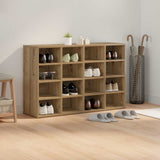 Shoe Cabinet Artisan Oak 103 x 30 x 67 cm Engineered Wood 875219
