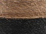 Plant Pot with Handles 2 pcs Black 45 x 36 cm 100% Seagrass 42012265