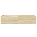 Bed Frame without Mattress Sonoma Oak 100x200 cm 3280960