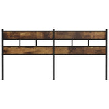 Replace Headboard Smoked Oak 180 cm Iron and Engineered Wood 4017089