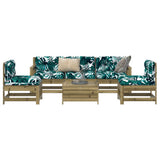 6 Piece Garden Sofa Set Impregnated Wood Pine 3250751