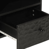 Coffee Table Black 80x54x40 cm Solid Wood Mango 356832