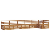 Outdoor Sofa Set 6 pcs Natural Solid Acacia Wood 3373524