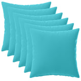 Cushion with Pillow HEERLEN 6 pcs Turquoise Polyester 926678