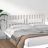 Bed Headboard White 185.5x4x100 cm Solid Wood Pine 818586