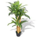 Artificial Dracaena Plant with Pot 100 cm Green 244451