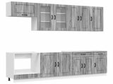 Kitchen Unit KALMAR 8 pcs Grey Sonoma Engineered Wood 3438189