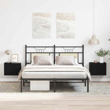 Bedside Cabinet 2 pcs Black Oak 40 x 30 x 30 cm Engineered Wood 862460