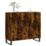 Sideboard Smoked Oak 90x34x80 cm Engineered Wood 828137
