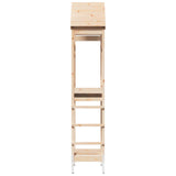 Outdoor Play Tower Natural 53 x 85 x 264 cm Solid Pine Wood 826529
