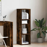 ZNTS Book Cabinet Smoked Oak 34x31x112 cm Engineered Wood 860287