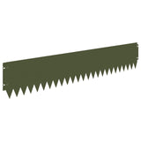 Lawn Edging 20 pcs 103 x 20 cm Steel Olive Green 8008479