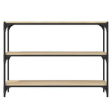 Book Cabinet Sonoma Oak 100x33x70.5 cm Engineered Wood and Steel 819353