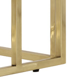 Console Table Gold Stainless Steel and Tempered Glass 350002