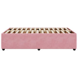 Bed Frame without Mattress Pink 120x200 cm Velvet 3285005