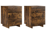 Bedside Cabinet 2 pcs Smoked Oak 33.5 x 34.5 x 60 cm 8011434
