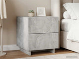 Bedside Cabinet Concrete Grey 33.5 x 34.5 x 50 cm 8011393