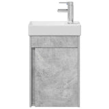 Bathroom Vanity Unit with Tap Concrete Grey 40.5 x 22.5 x 62 cm 889524