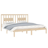 3104083 Bed Frame without Mattress Solid Wood 200x200 cm