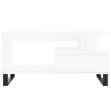 Coffee Table White 90x49x45 cm Engineered Wood 831028