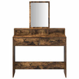 Dressing Table Smoked Oak 100 x 41 x 140 cm Engineered Wood 865149