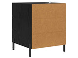 Bedside Cabinet Black Oak 40 x 40 x 66 cm Engineered Wood 882127
