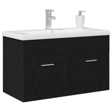 Bathroom Cabinet Black Oak 80 x 38.5 x 46 cm Engineered Wood 3333139