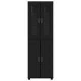 Highboard FLORIN Black 60 x 35 x 182 cm Engineered Wood 3397915