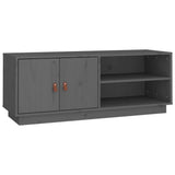 TV Cabinet Grey 105x34x40 cm Solid Wood Pine 818222