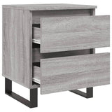 Bedside Cabinets 2 pcs Grey Sonoma 40x35x50 cm Engineered Wood 826905