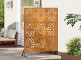 Privacy Screen 100 x 50 x 180 cm Weathering Steel Rusty 868590