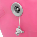 Inflatable Gymnastic Roll with Pump 120x75 cm PVC Pink 92715