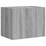 ZNTS Wall-mounted Bedside Cabinet Grey Sonoma 45x30x35 cm 848335