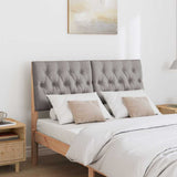 Upholstered Headboard Taupe 120 cm Solid Pine Wood 879352