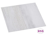 Flooring Planks 5.11 m 55 pcs PVC White and Light Grey 42046330