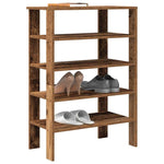 ZNTS Shoe Rack Old Wood 61x32x87.5 cm Engineered Wood 859858