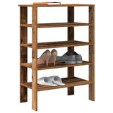 ZNTS Shoe Rack Old Wood 61x32x87.5 cm Engineered Wood 859858