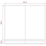 Awning Canopy Replacement for 2.5x2 m Blue & White Stripe 42000372