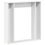 Fireplace Surround White 100 x 20 x 100 cm Engineered Wood 8006615