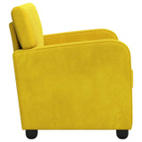 Armchair Yellow Velvet 42043419