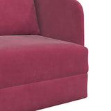 Sofa Bed Wine Red 65 x 80 x 83 cm Velvet 4106651