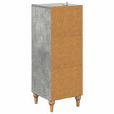 Drawer Cabinet Concrete Grey 33 x 34.5 x 90 cm Engineered Wood 894158