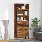 Highboard Old Wood 69.5 x 34 x 180 cm Engineered Wood 3415739
