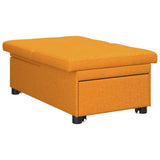 Sofa Bed Dark Yellow 194 x 50 x 82 cm Plywood 42008590